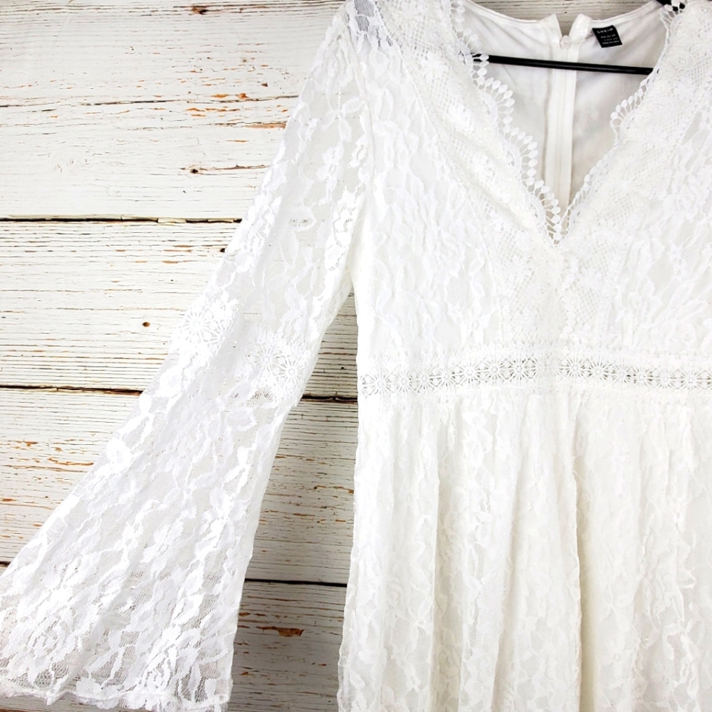 Shein Lace A Line Dress - Picture 2 of 7